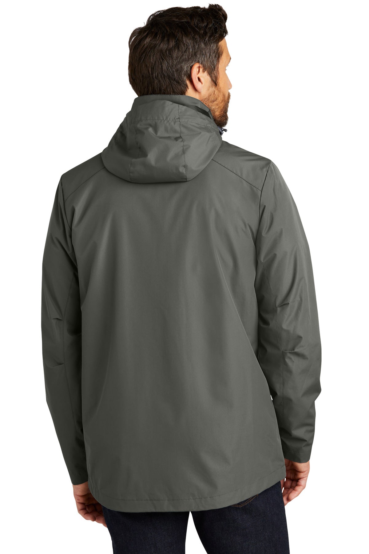 StormGrey Port Authority All-Weather 3-in-1 Jacket J123 plain