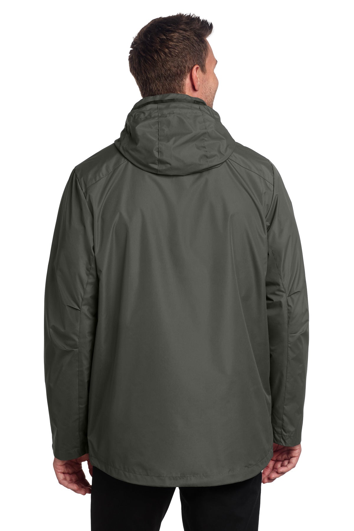 StormGrey Port Authority All-Weather 3-in-1 Jacket J123 plain