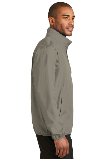 Stratus Grey Port Authority Zephyr Full-Zip Jacket. J344 plain