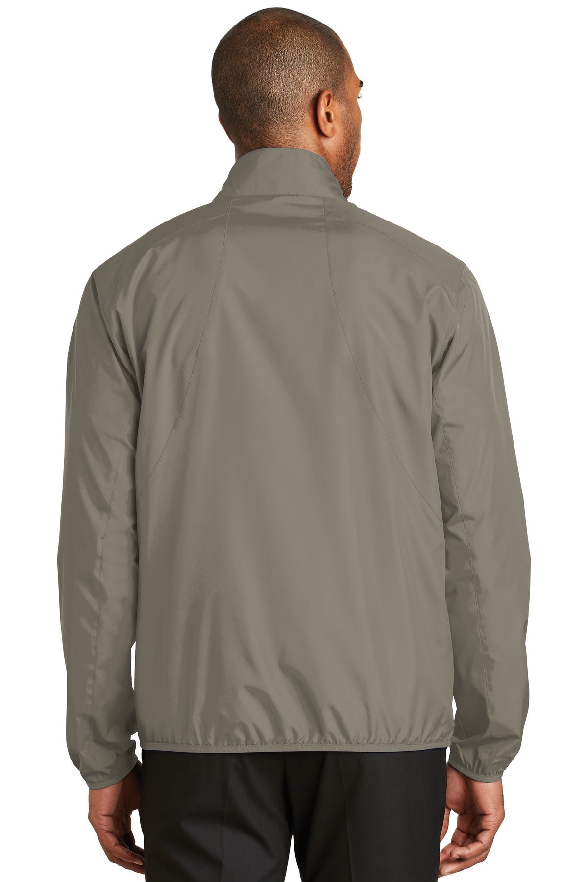 Stratus Grey Port Authority Zephyr Full-Zip Jacket. J344 plain