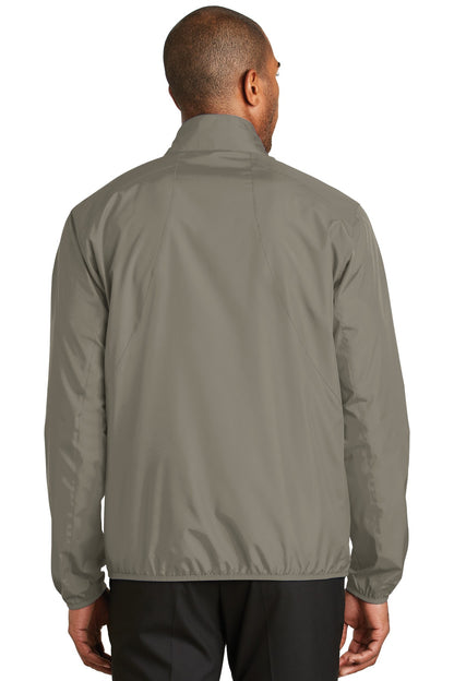 Stratus Grey Port Authority Zephyr Full-Zip Jacket. J344 plain