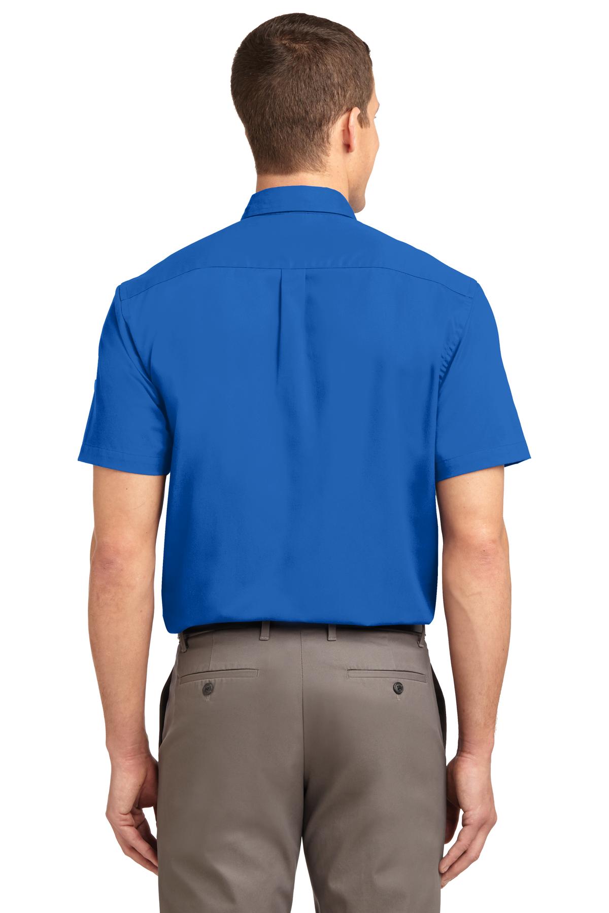 Strong Blue Port Authority Short Sleeve Easy Care Shirt. S508 plain