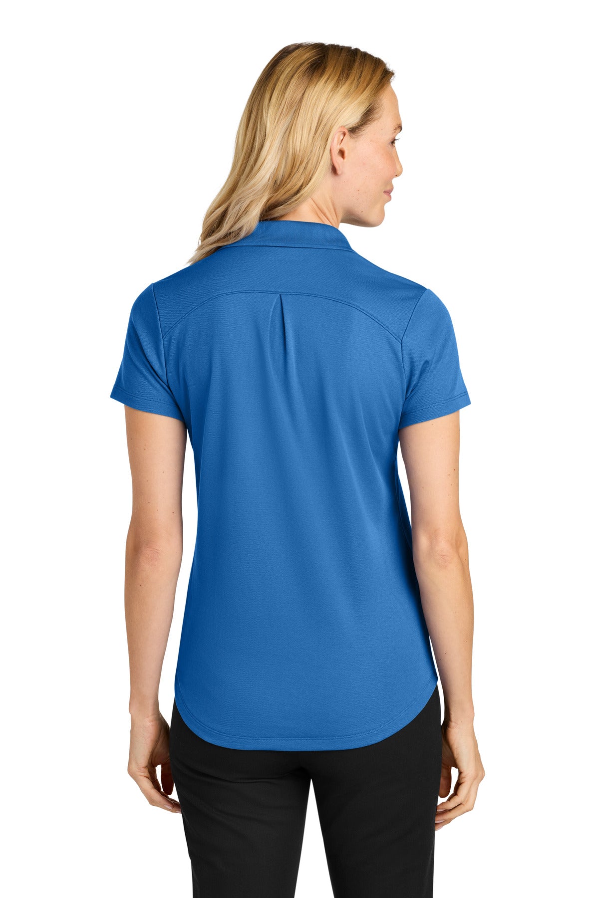 StrongBlue Port Authority Women's Plaited Pique Polo LK620 plain