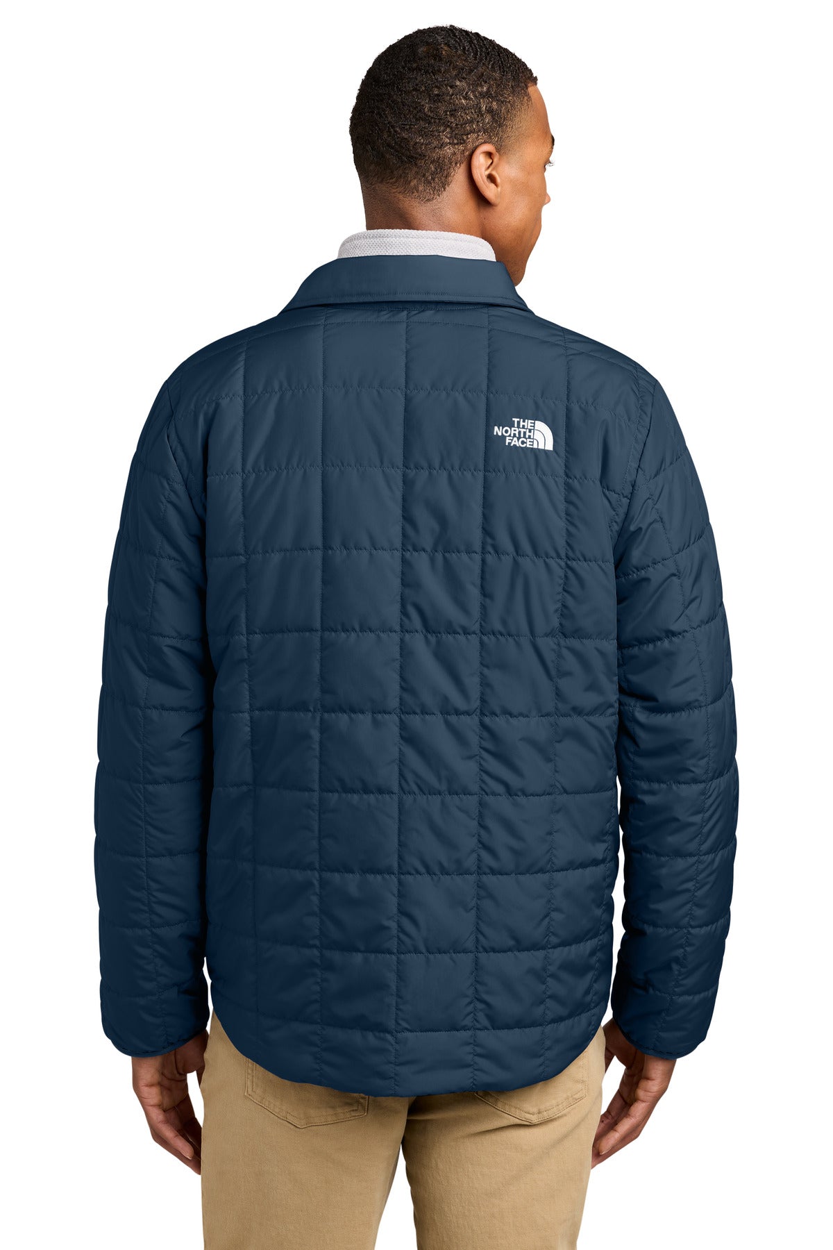 SummitNavy The North Face Iron Drift Quilted Shirt Jacket NF0A8JEX plain