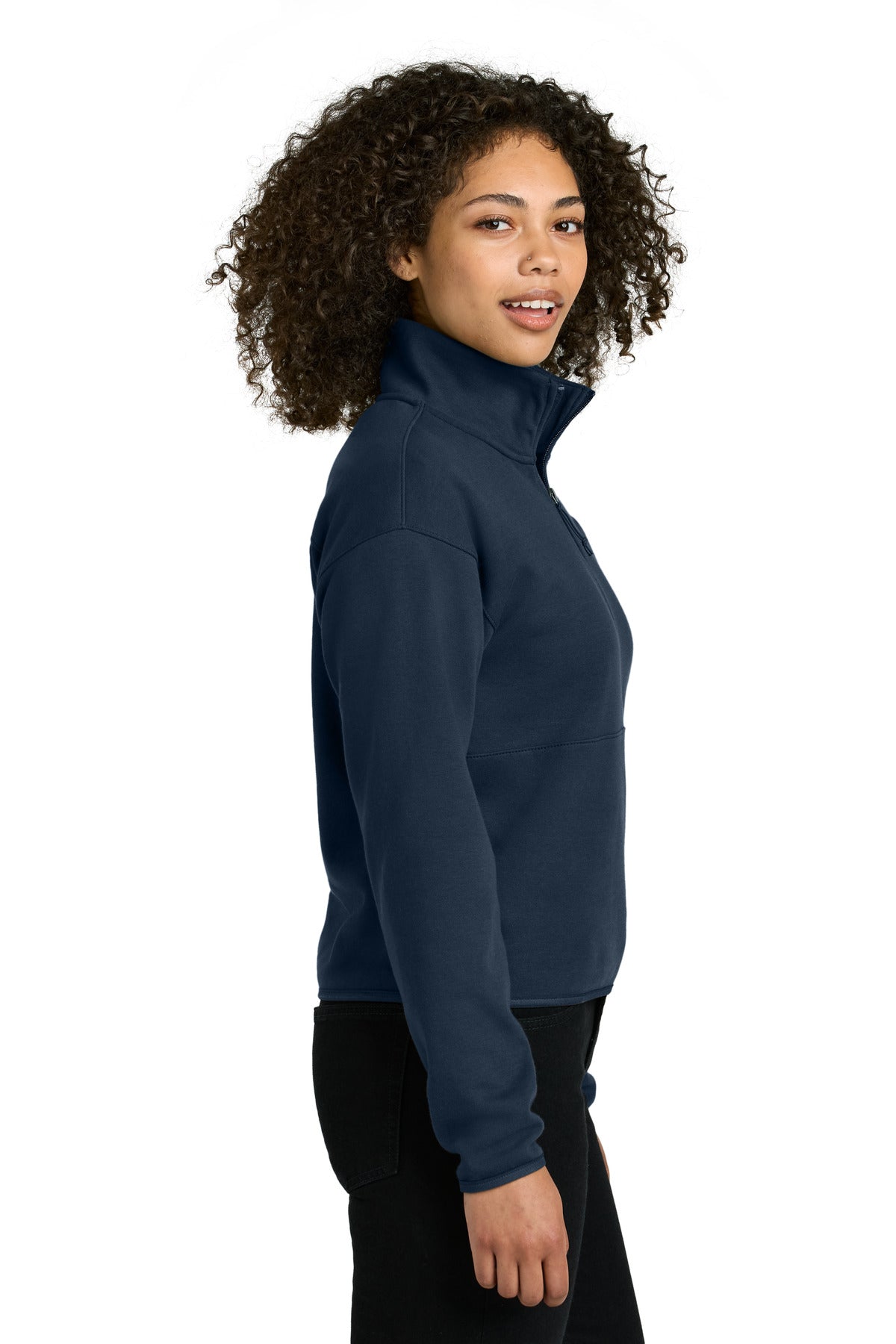 SummitNavy The North Face Women's Double-Knit 1/2-Zip Fleece NF0A8C5H plain