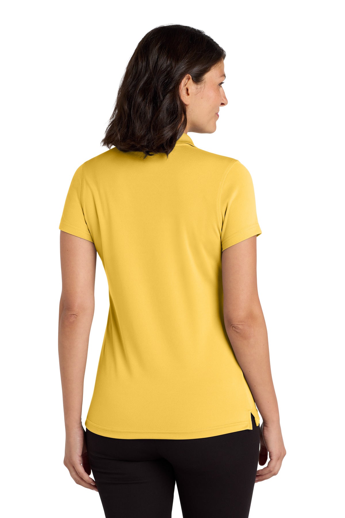 Sunburst Yllw Port Authority Women's Dry Zone UV Micro-Mesh Polo. LK110 plain