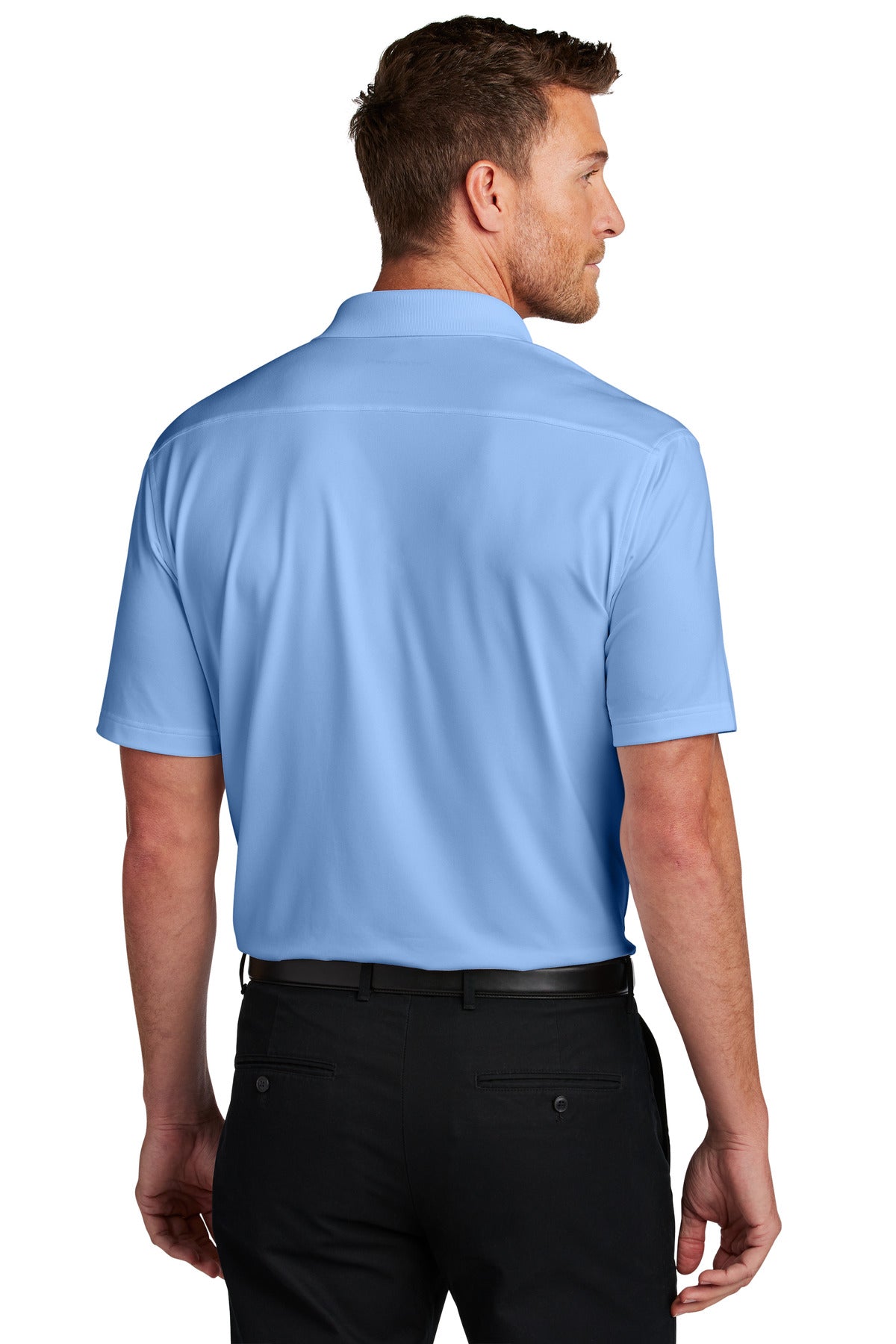 SwissBlue Port Authority City Stretch Flat Knit Polo K683 plain