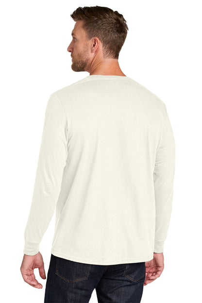 SwtCrmHthr Jerzees Ultimate Unisex Ring Spun Long Sleeve T-Shirt IC46L plain