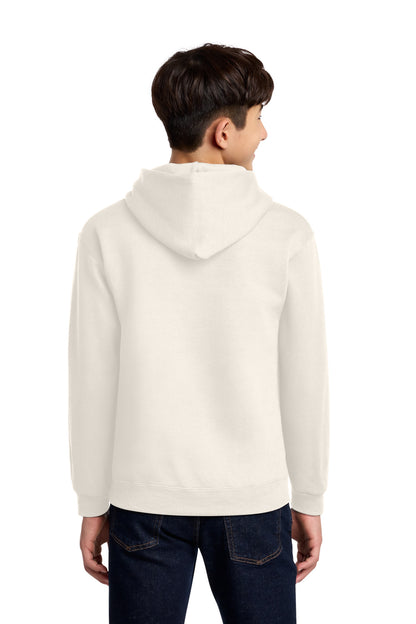 SwtCrmHthr Jerzees - Youth NuBlend Pullover Hooded Sweatshirt. 996Y
