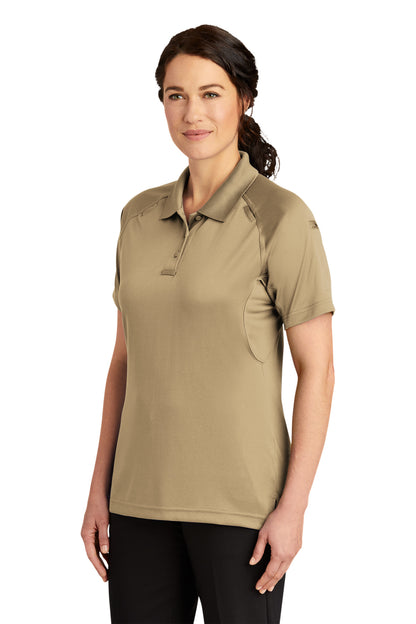 Tan CornerStone Women's Select Snag-Proof Tactical Polo. CS411 plain