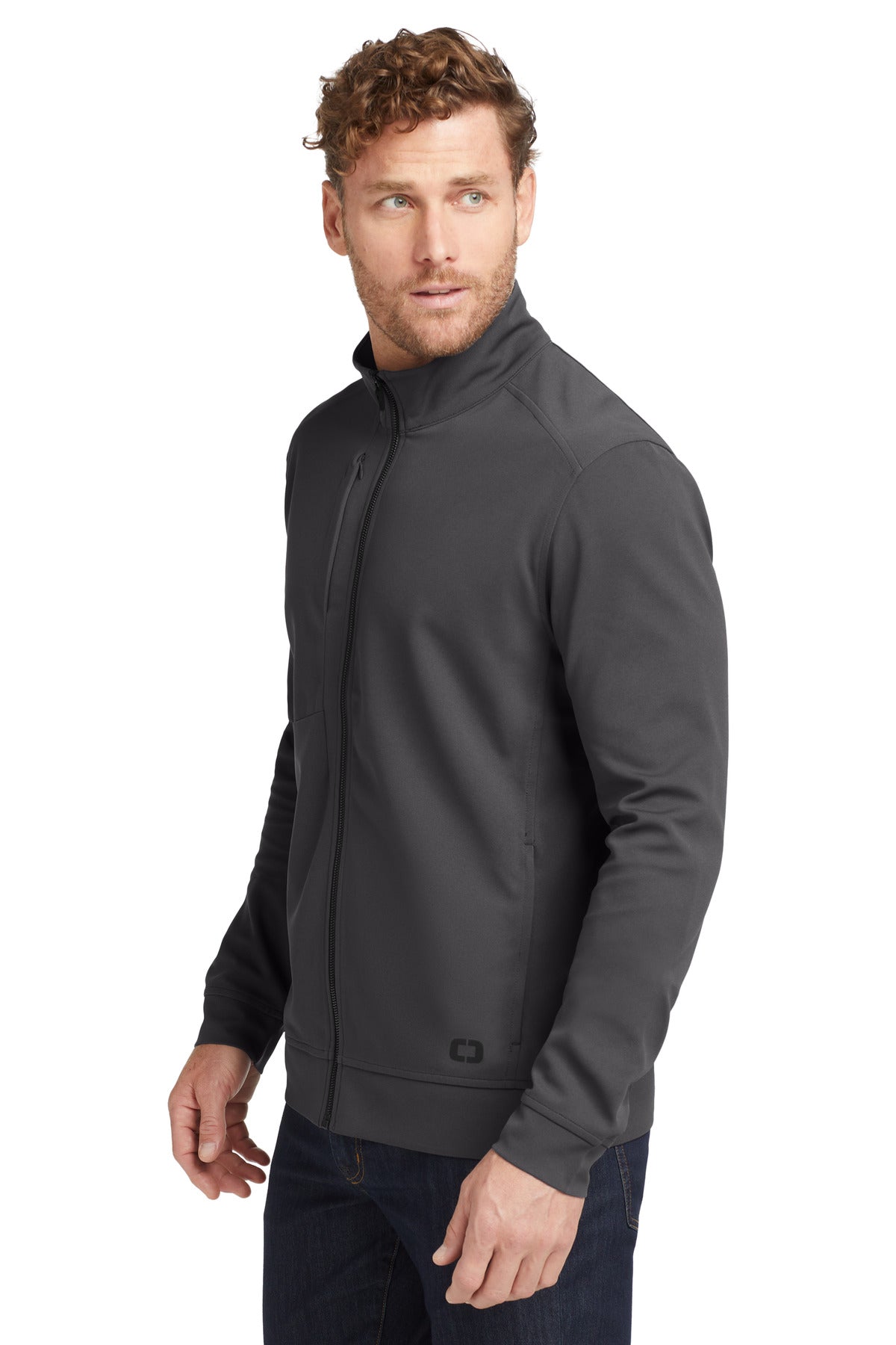 Tarmac Grey OGIO Hinge Full-Zip. OG820 plain