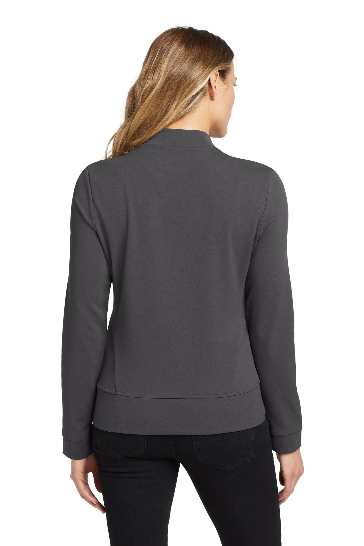 Tarmac Grey OGIO Women's Hinge Full-Zip. LOG820 plain
