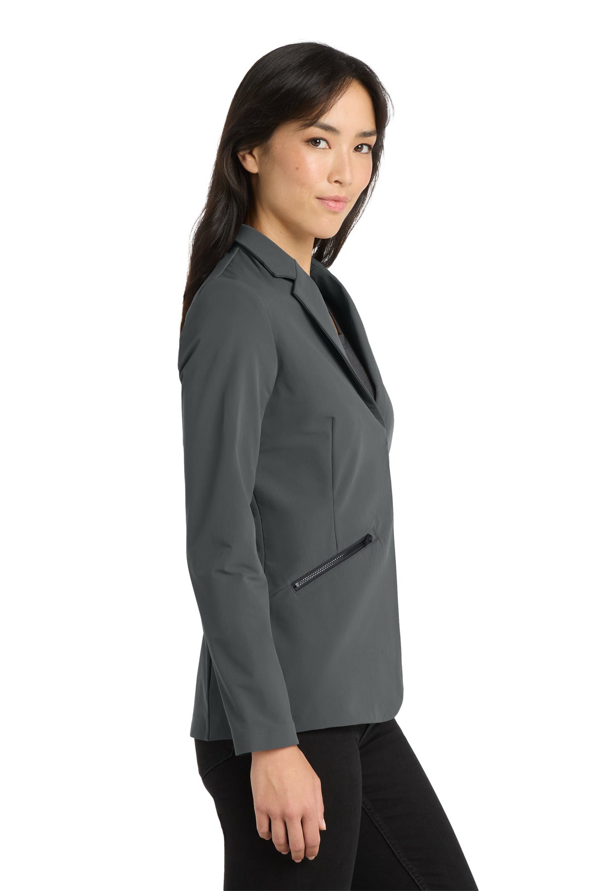 TarmacGrey OGIO Women's Fusion Blazer LOG824 plain