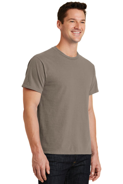 Taupe Port & Co Beach Wash Garment-Dyed Tee. PC099 plain