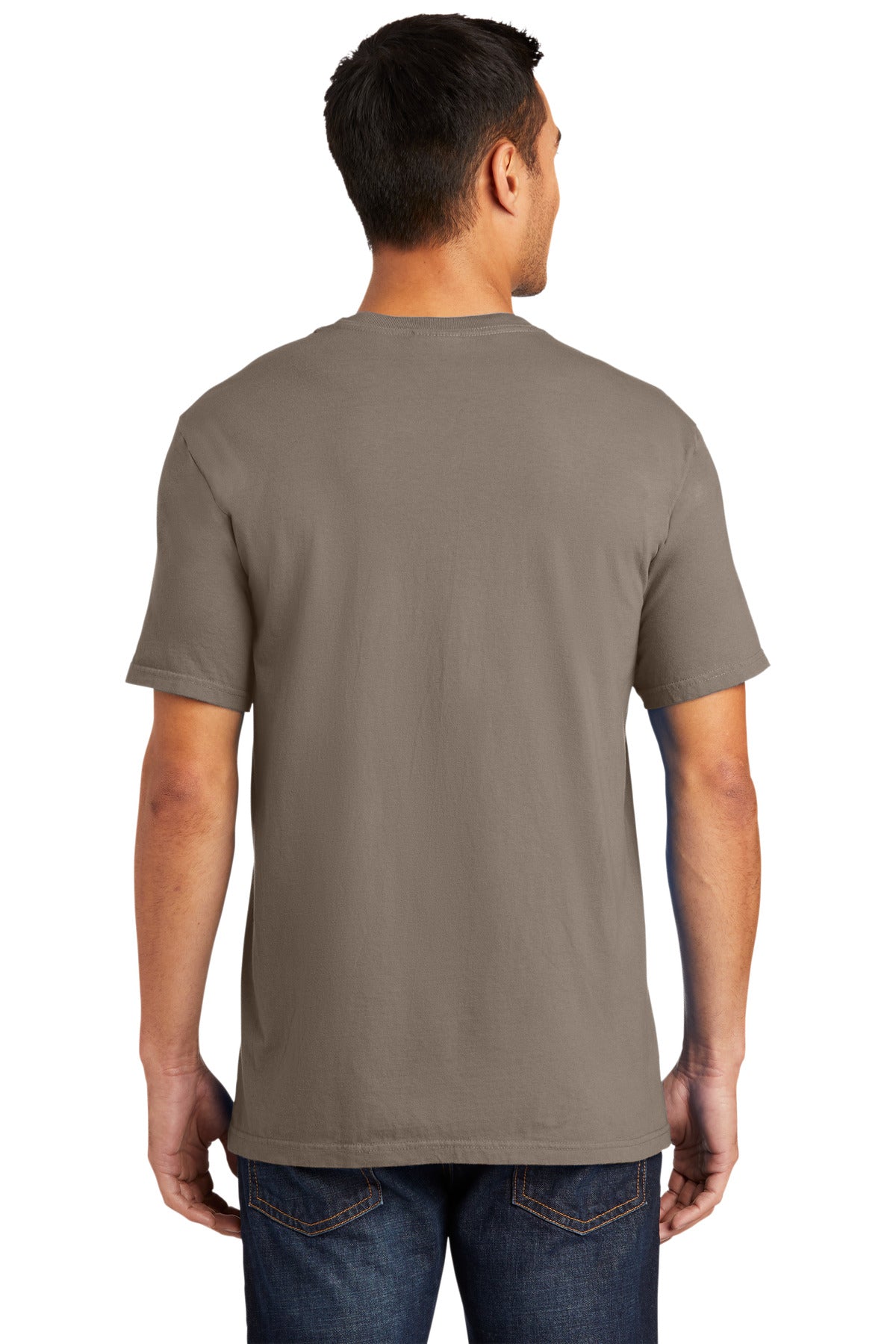 Taupe Port & Co Beach Wash Garment-Dyed Tee. PC099 plain