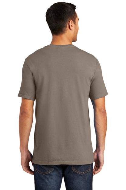 Taupe Port & Co Beach Wash Garment-Dyed Tee. PC099 plain