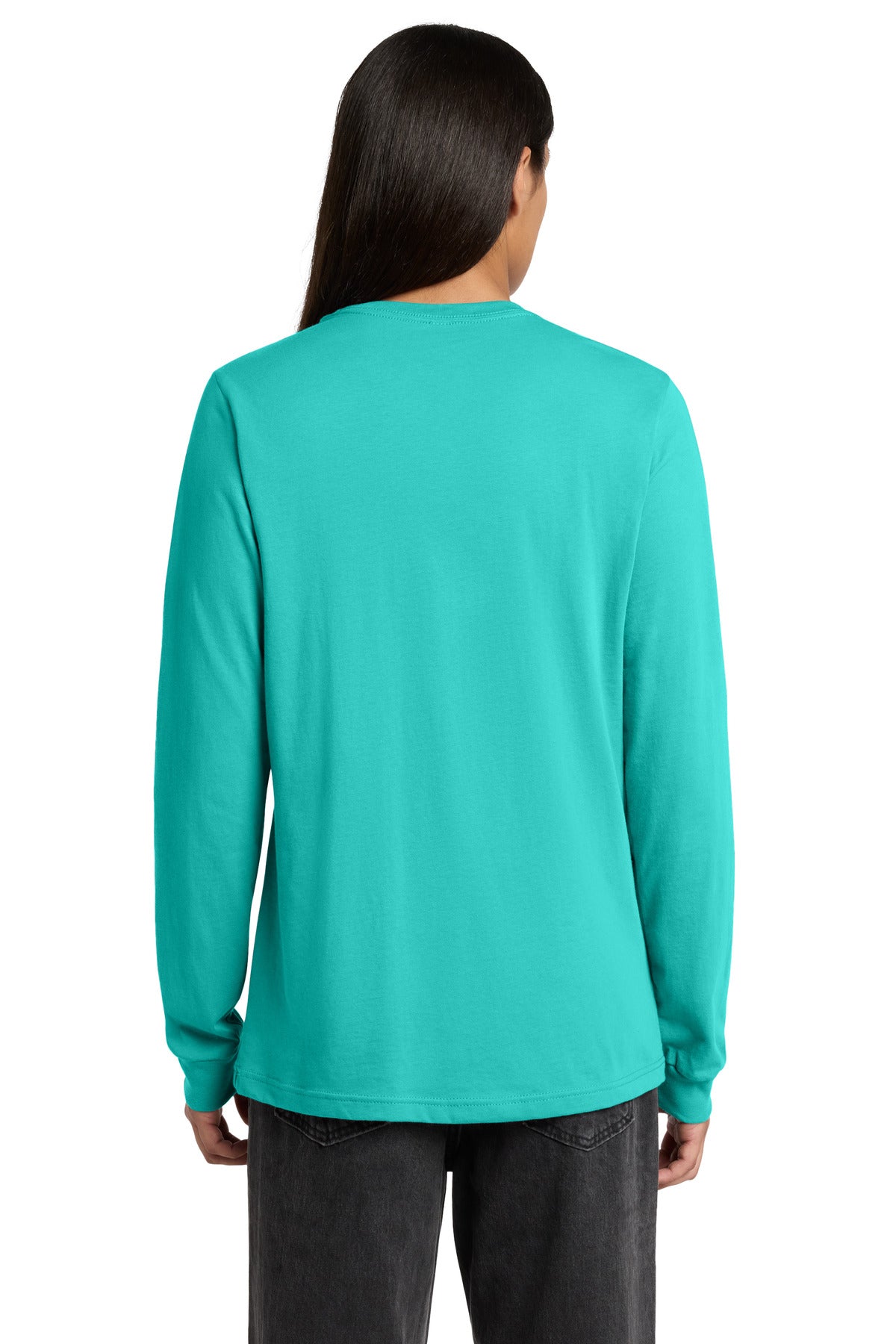 Teal BELLA+CANVAS Unisex Jersey Long Sleeve Tee. BC3501 plain