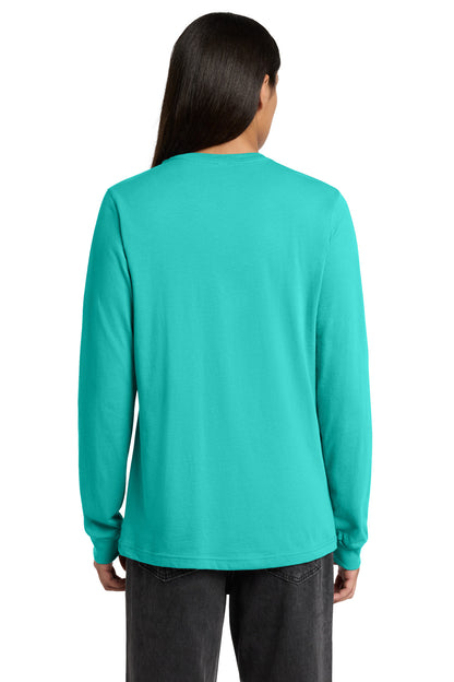 Teal BELLA+CANVAS Unisex Jersey Long Sleeve Tee. BC3501 plain