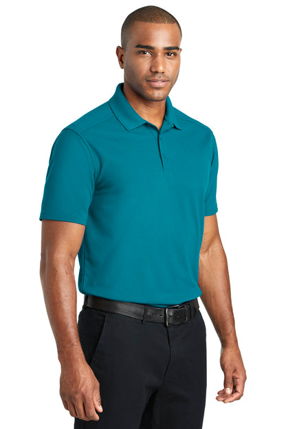 Teal Port Authority EZPerformance Pique Polo. K600 plain