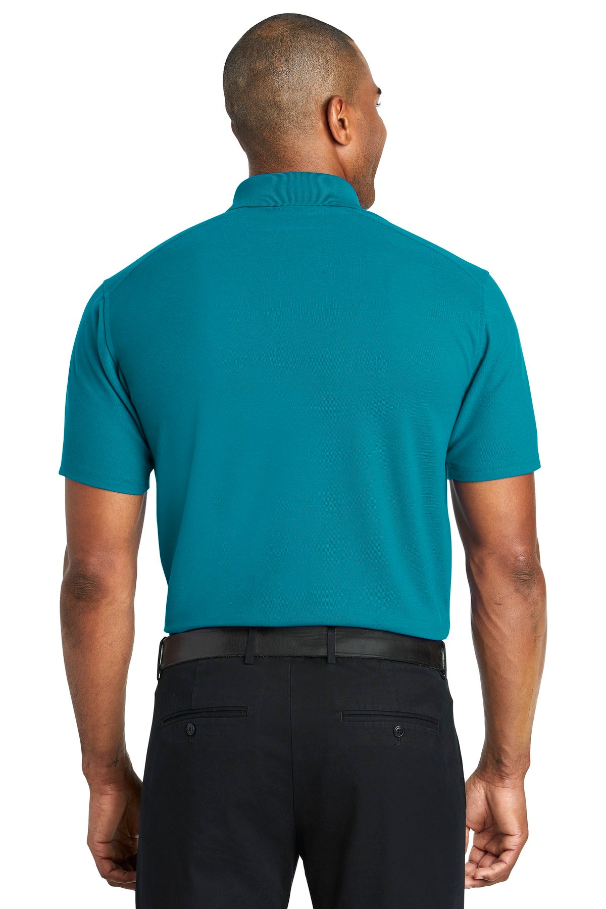 Teal Port Authority EZPerformance Pique Polo. K600 plain