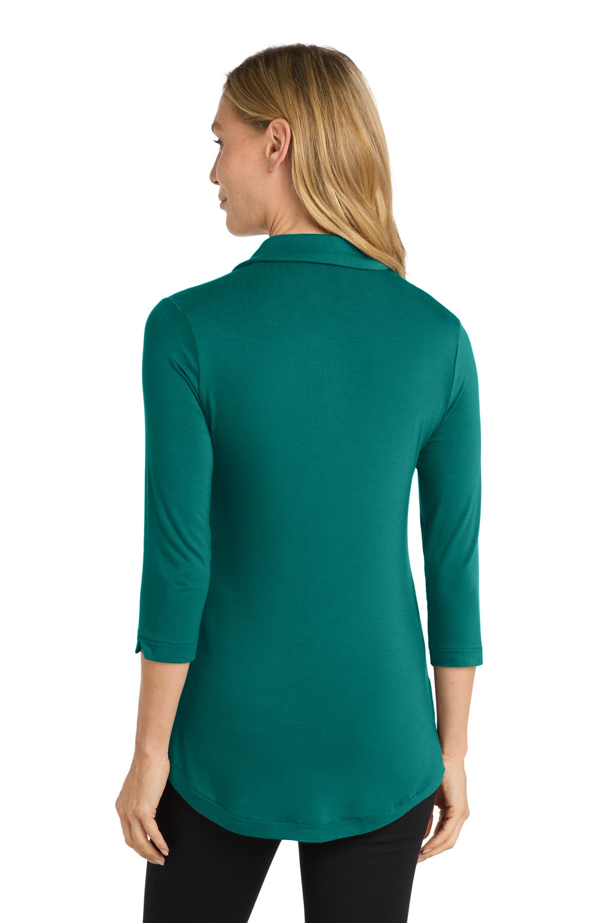 TealGreen Port Authority Women's Luxe Knit Tunic. LK5601 plain
