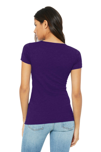 Team Purple BELLA+CANVAS Women's Slim Fit Tee. BC6004 plain