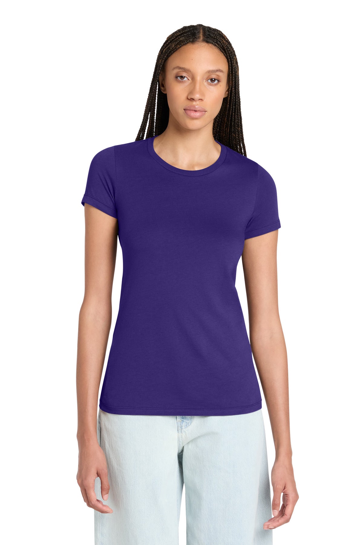 Team Purple BELLA+CANVAS Women's Slim Fit Tee. BC6004