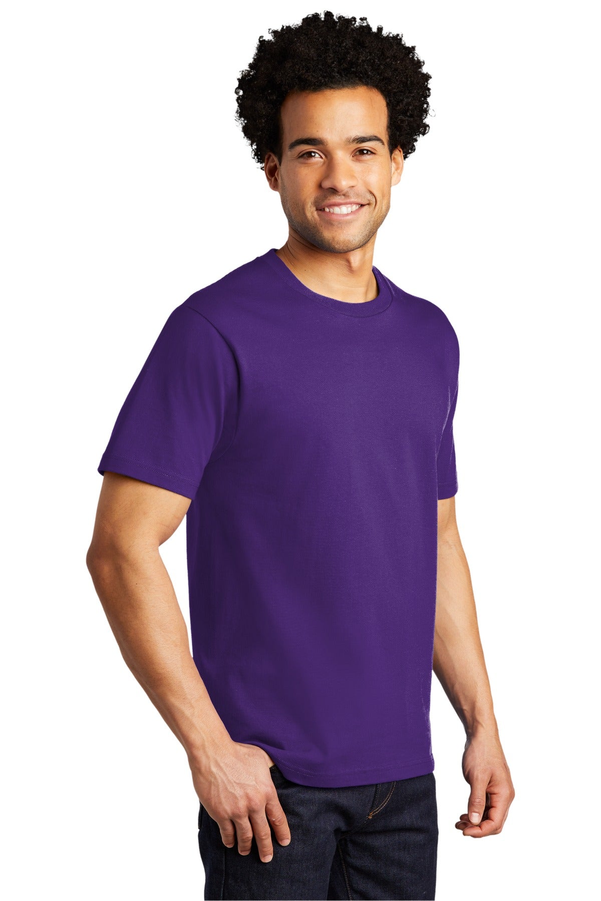 Team Purple Port & Co Bouncer Tee PC600 plain