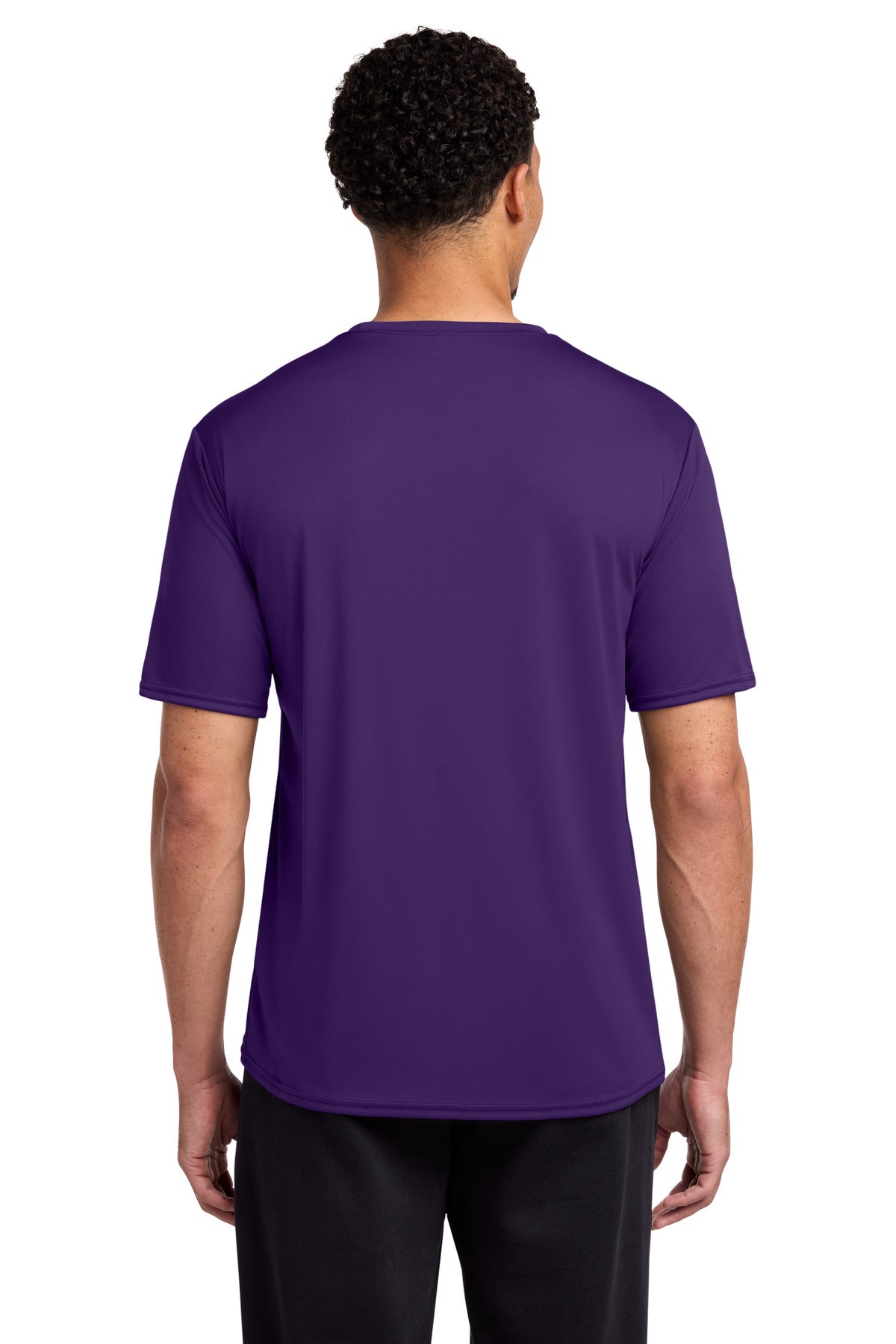 Team Purple Port & Co Performance Tee. PC380 plain