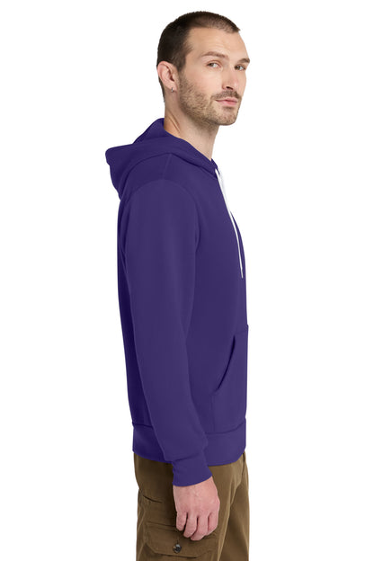 TeamPurple BELLA+CANVAS Unisex Sponge Fleece Pullover Hoodie. BC3719