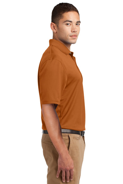 Texas Orange Sport-Tek Dri-Mesh Polo. K469 plain