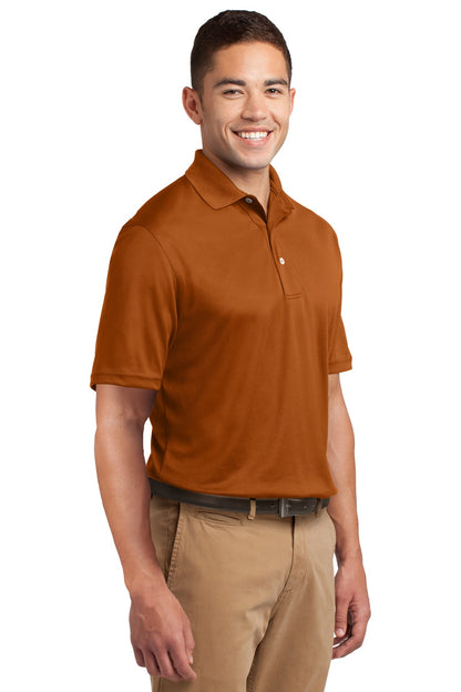 Texas Orange Sport-Tek Dri-Mesh Polo. K469 plain