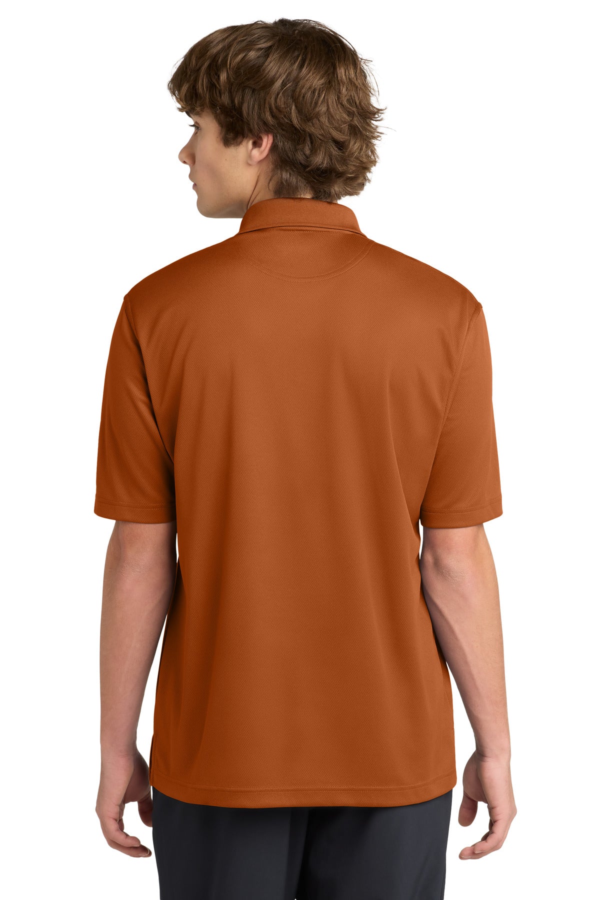 Texas Orange Sport-Tek Dri-Mesh Polo. K469 plain