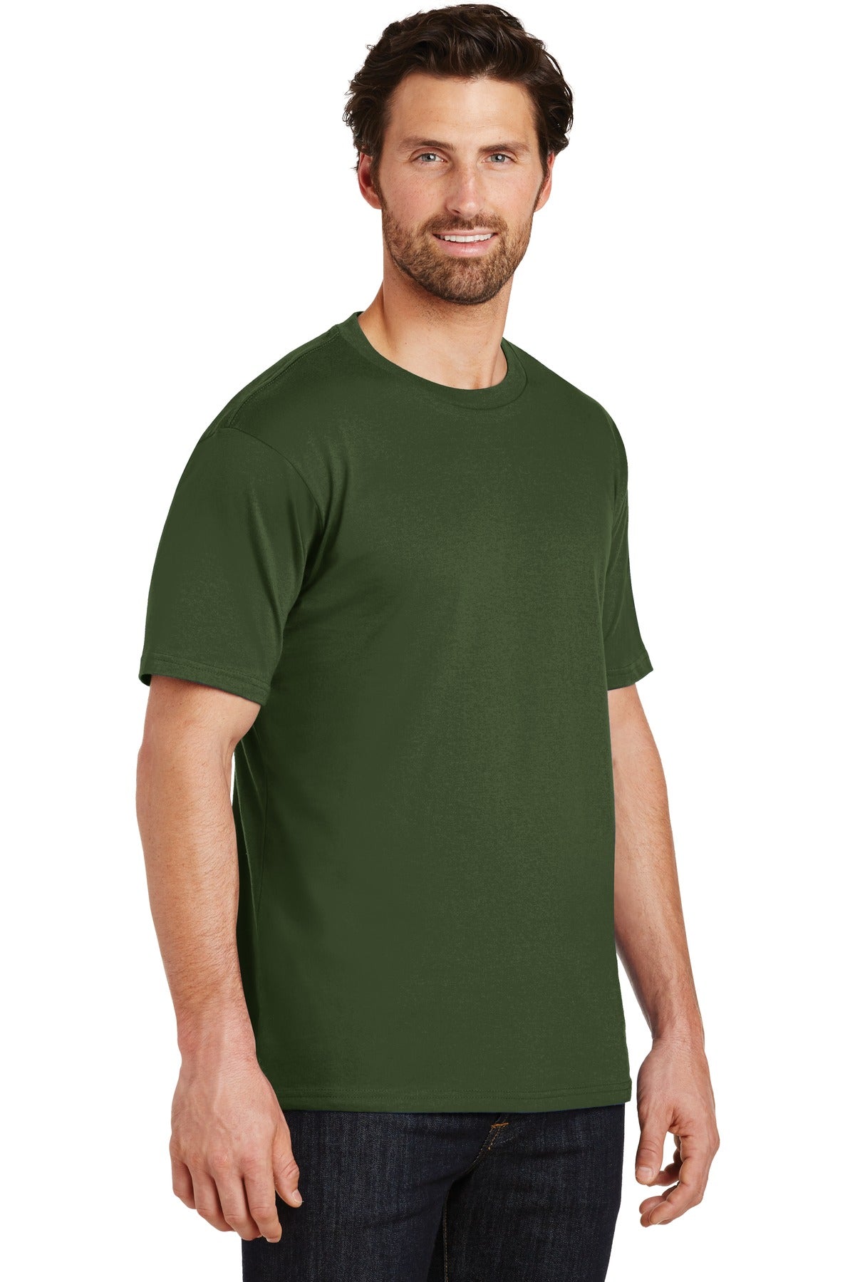 Thyme Green District Perfect Weight Tee. DT104 plain