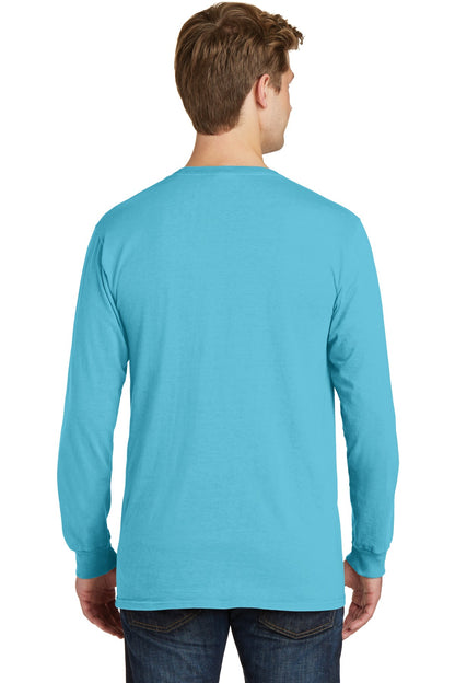 Tidal Wave Port & Co Beach Wash Garment-Dyed Long Sleeve Tee PC099LS plain