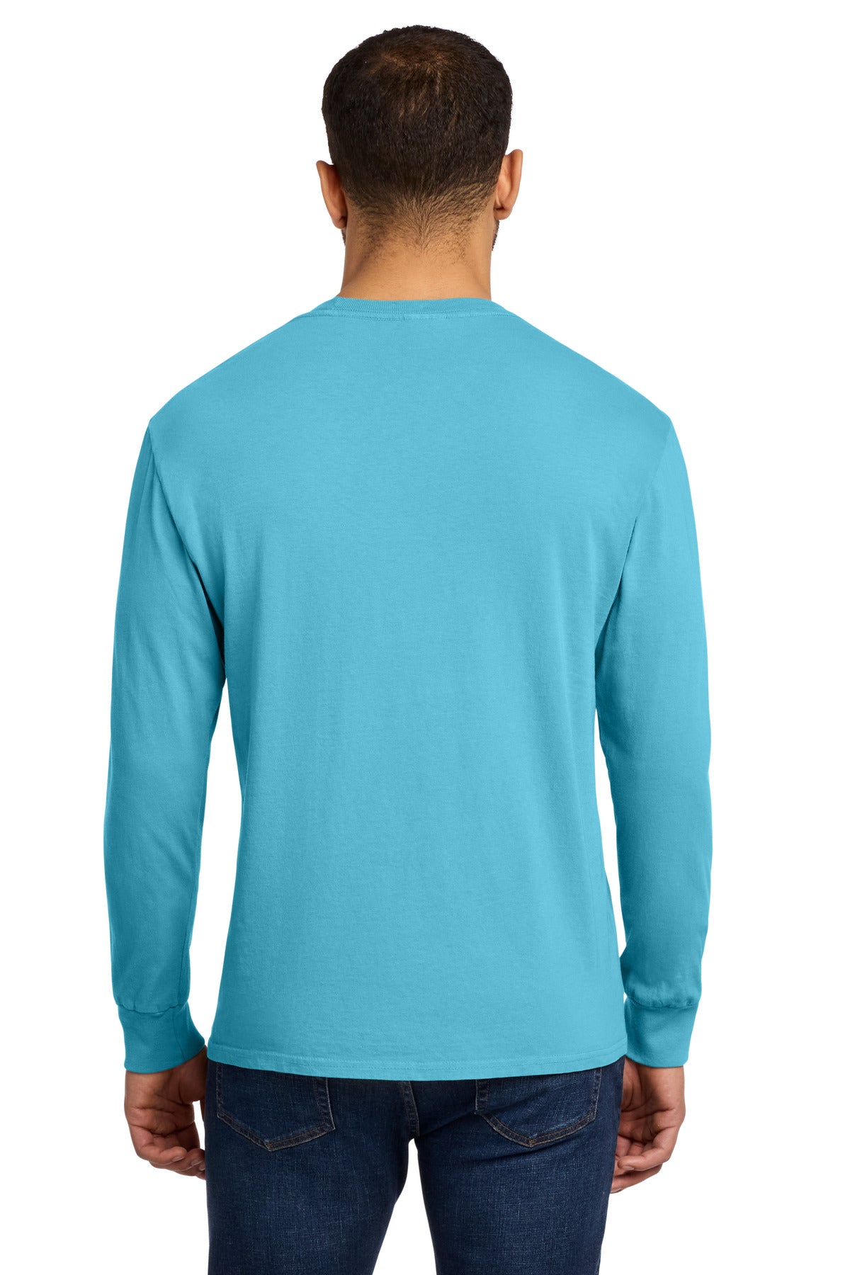 Tidal Wave Port & Co Beach Wash Garment-Dyed Long Sleeve Tee PC099LS plain