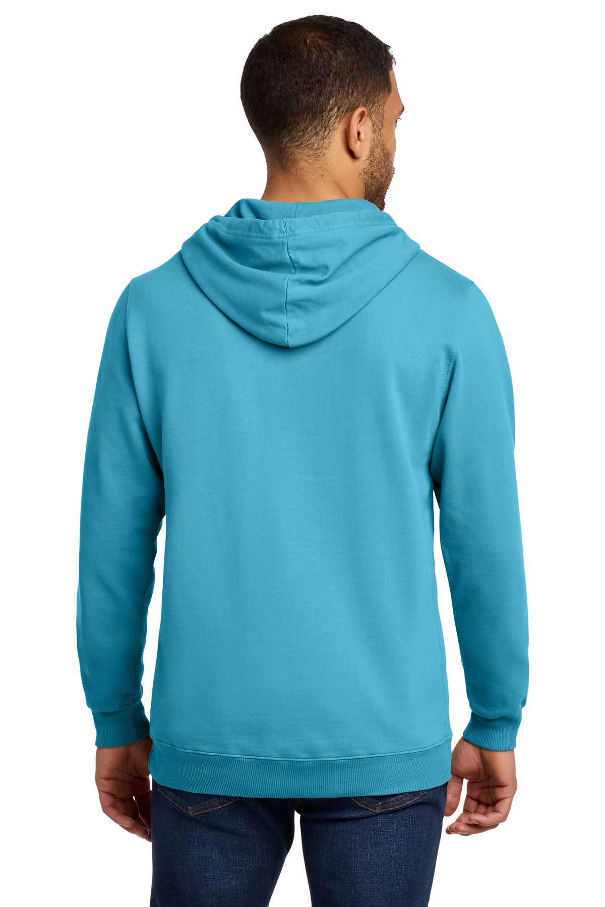Tidal Wave Port & Co Beach Wash Garment-Dyed Pullover Hooded Sweatshirt. PC098H plain
