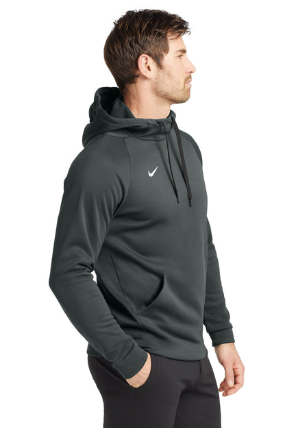 Tm Anthracite Nike Therma-FIT Pullover Fleece Hoodie CN9473 plain