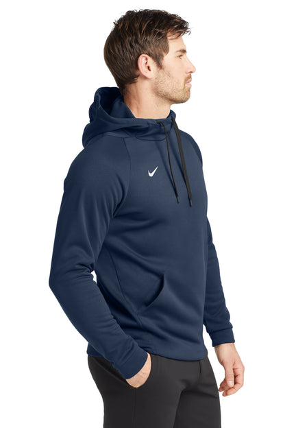 Tm Navy Nike Therma-FIT Pullover Fleece Hoodie CN9473 plain
