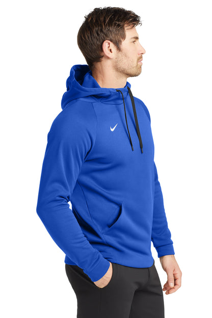 Tm Royal Nike Therma-FIT Pullover Fleece Hoodie CN9473 plain