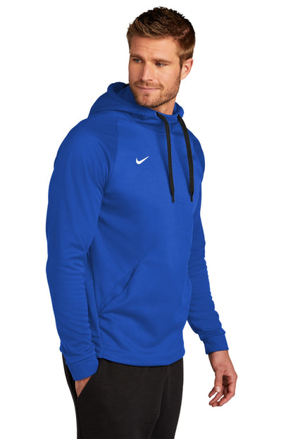 Tm Royal Nike Therma-FIT Pullover Fleece Hoodie CN9473 plain