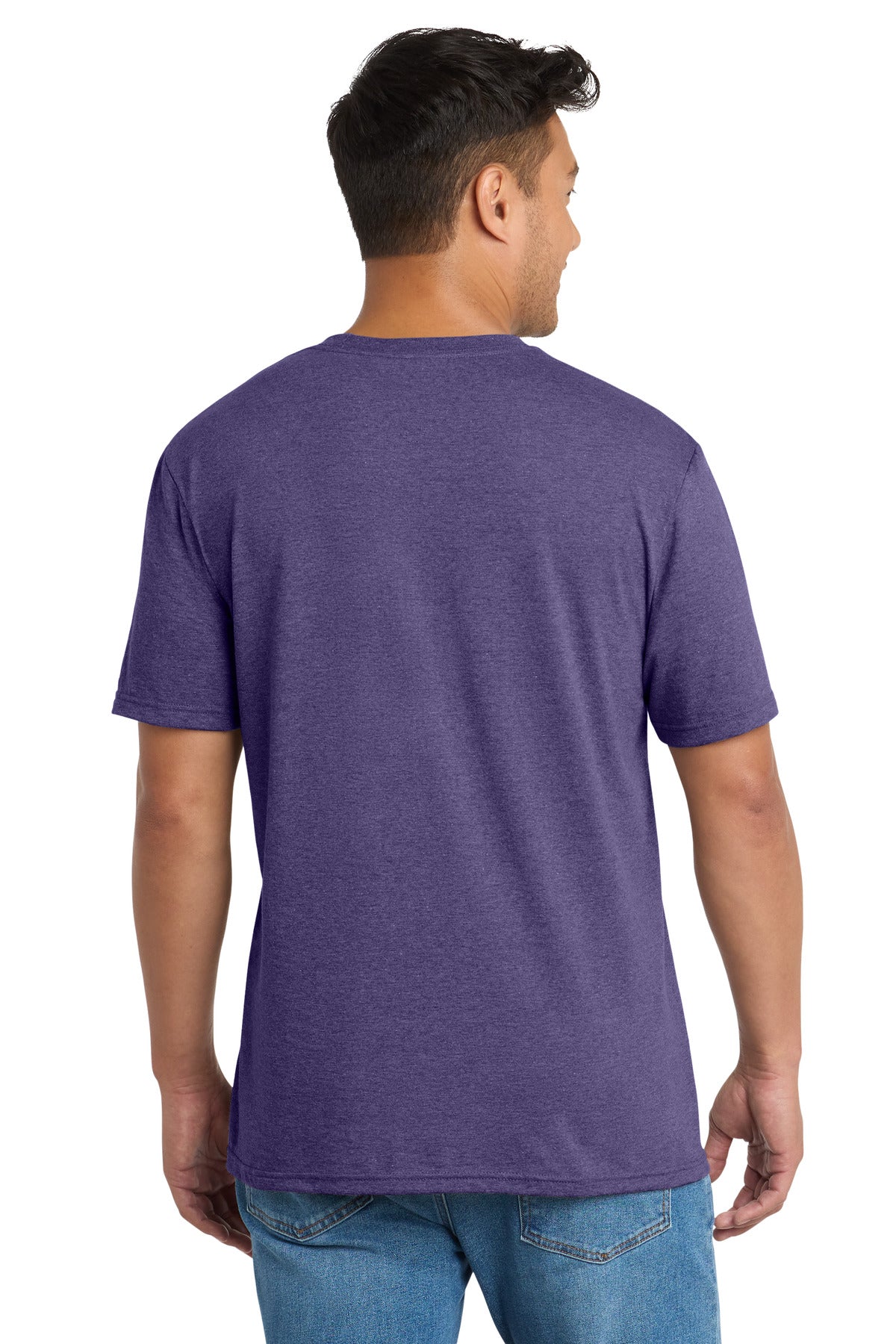 TmPrpHthr Port & Co Tri-Blend Tee. PC330 plain