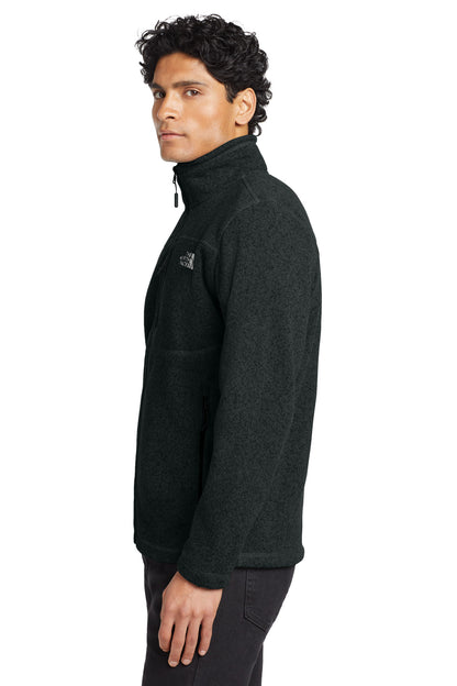 TNF Black Hthr The North Face Sweater Fleece Jacket. NF0A3LH7 plain