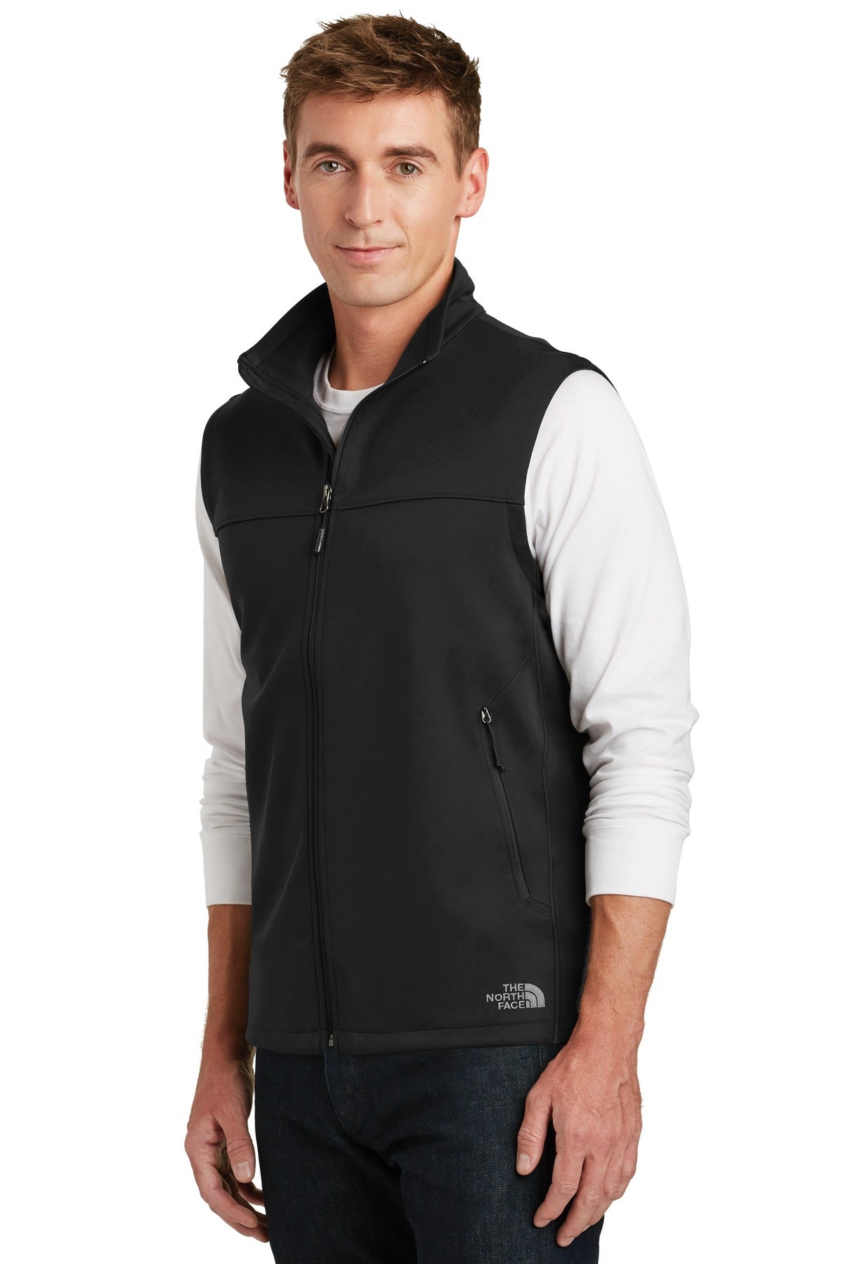 TNF Black The North Face Ridgewall Soft Shell Vest. NF0A3LGZ plain