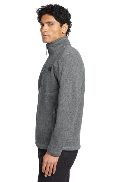 TNF Med Gry He The North Face Sweater Fleece Jacket. NF0A3LH7 plain