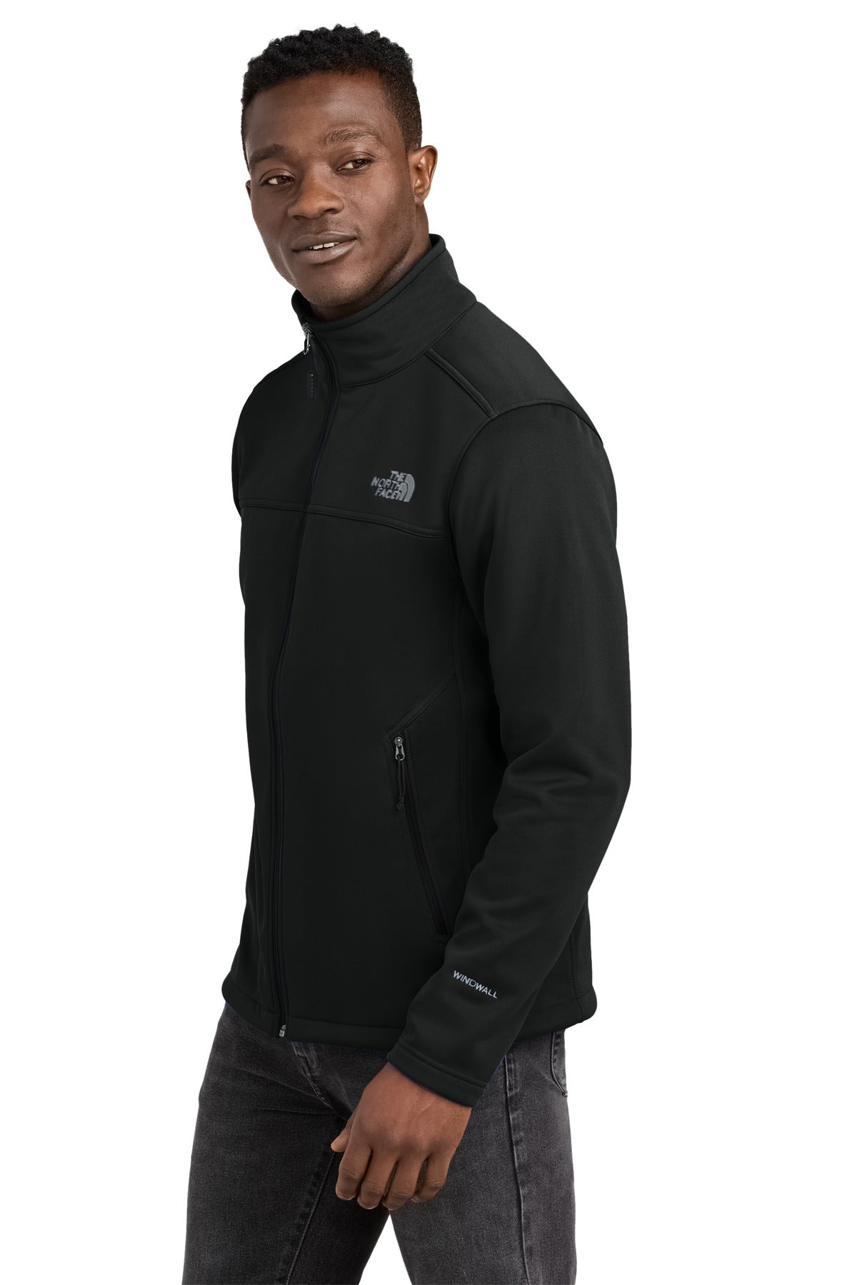 TNFBlack The North Face Chest Logo Ridgewall Soft Shell Jacket NF0A88D5 plain