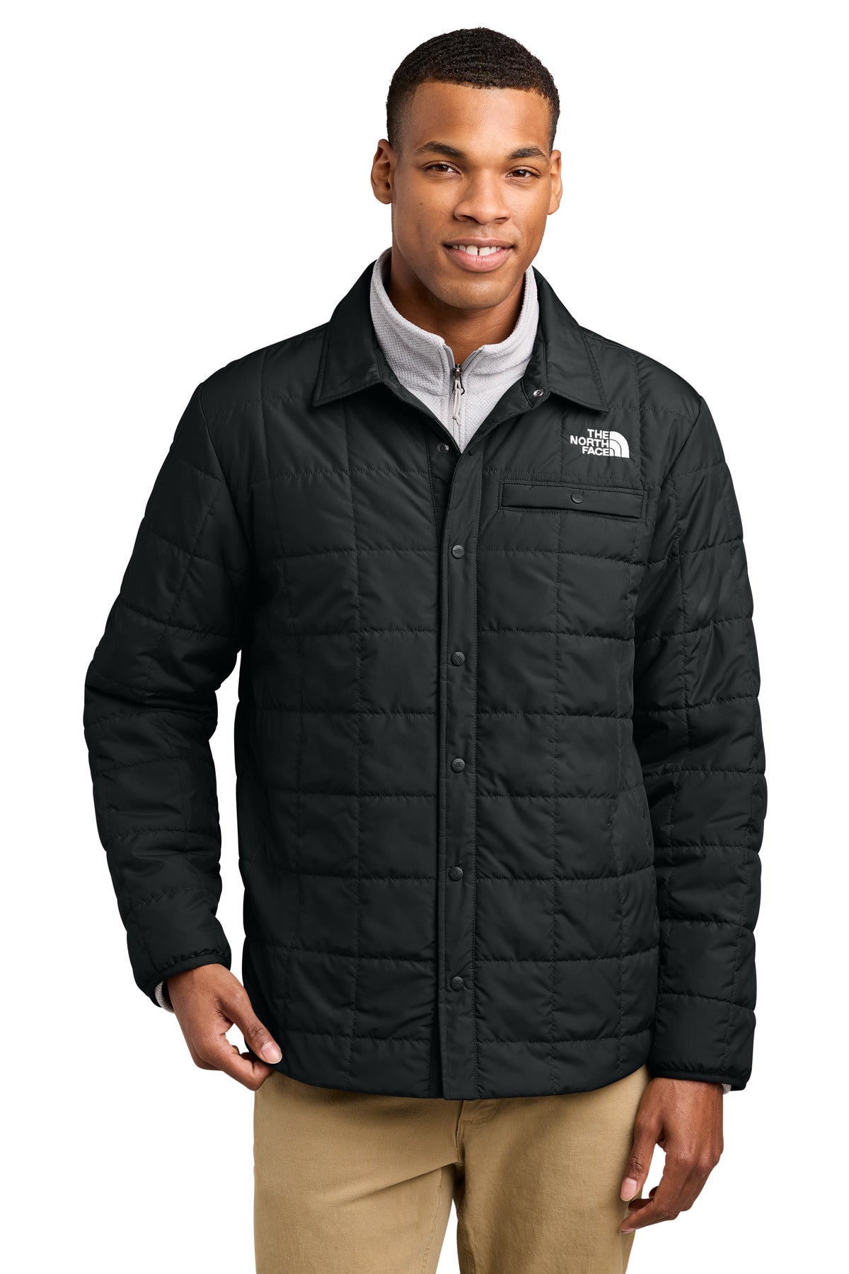 TNFBlack The North Face Iron Drift Quilted Shirt Jacket NF0A8JEX plain