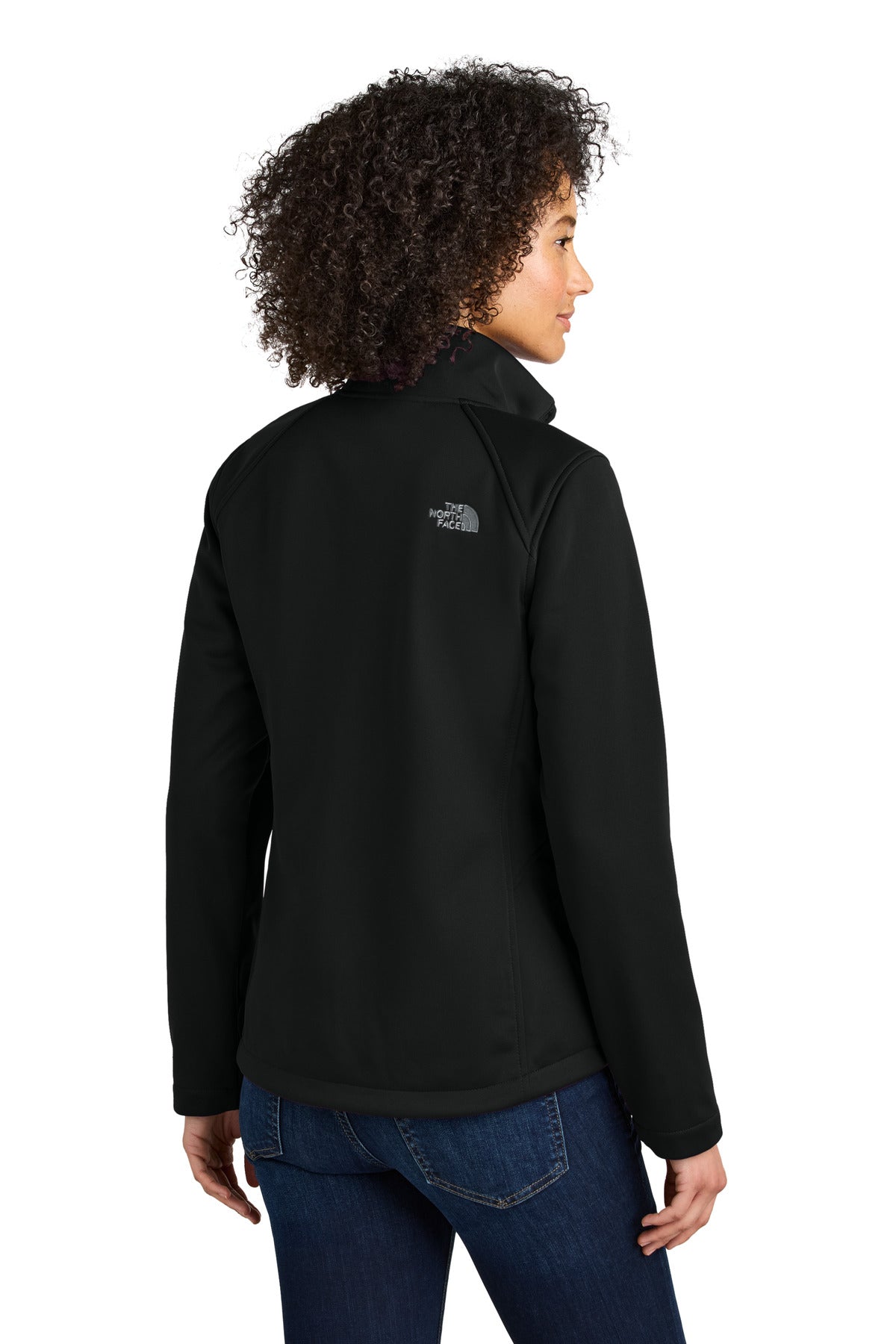 TNFBlack The North Face Women's Chest Logo Ridgewall Soft Shell Jacket NF0A88D4 plain