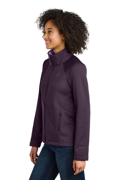 TNFBlkbry The North Face Women's Chest Logo Ridgewall Soft Shell Jacket NF0A88D4 plain