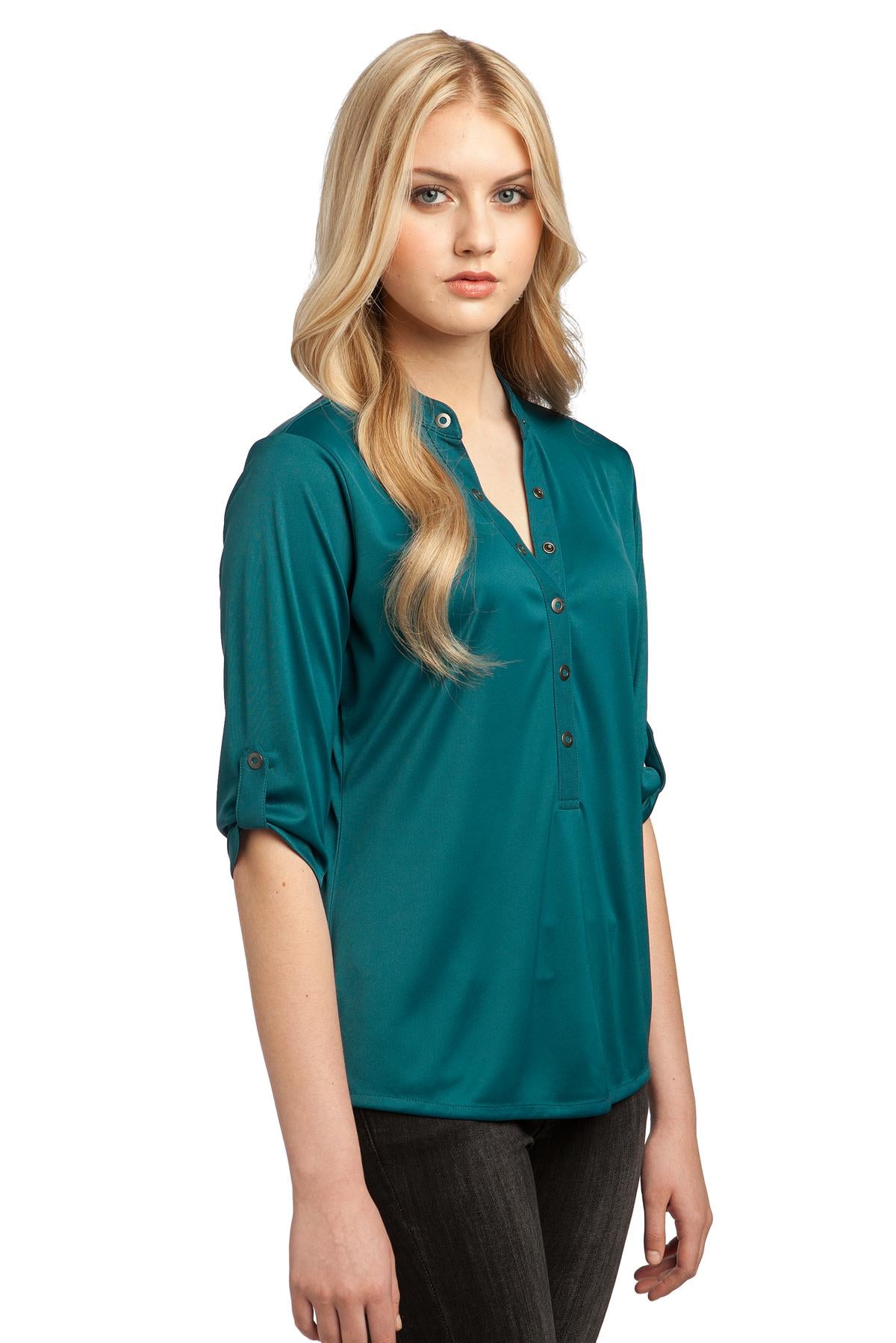 Torque Teal OGIO - Crush Henley. LOG111 plain